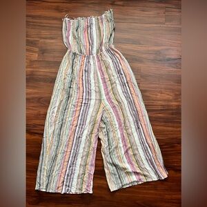 Cotton Candy LA Strapless Wide Leg Jumpsuit